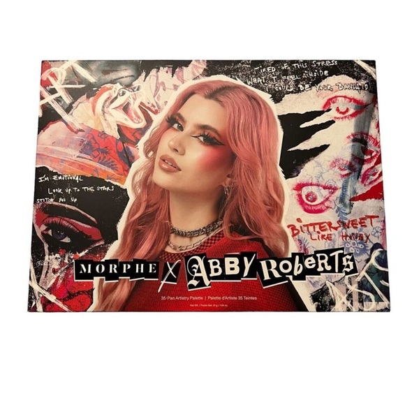 NIB Morphe X Abby Roberts ARTCASTS 35 Pan Eyeshadow Palette Authentic - Picture 2 of 3
